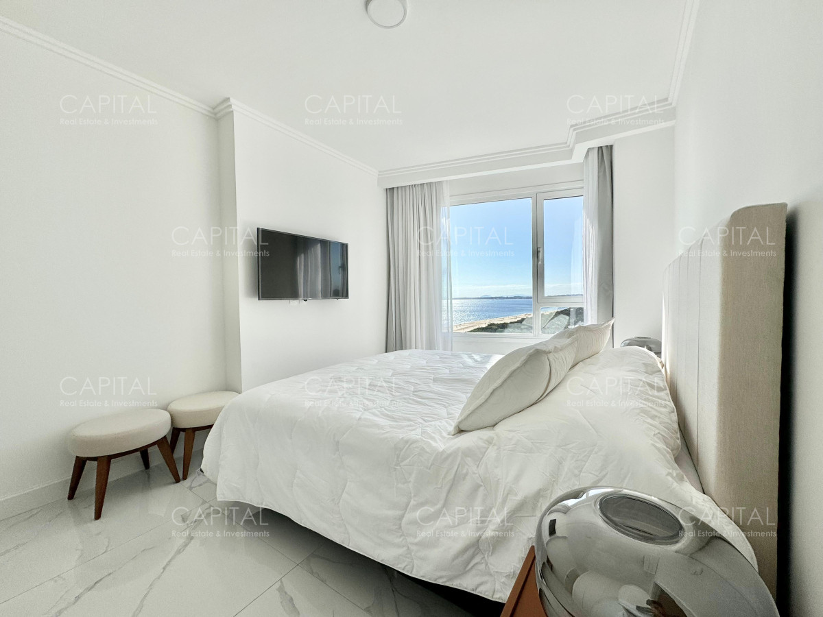 Apartamento ID.37058 - Paramount Tower de dos dormitorios frente al mar en Venta, Playa Mansa Punta del este