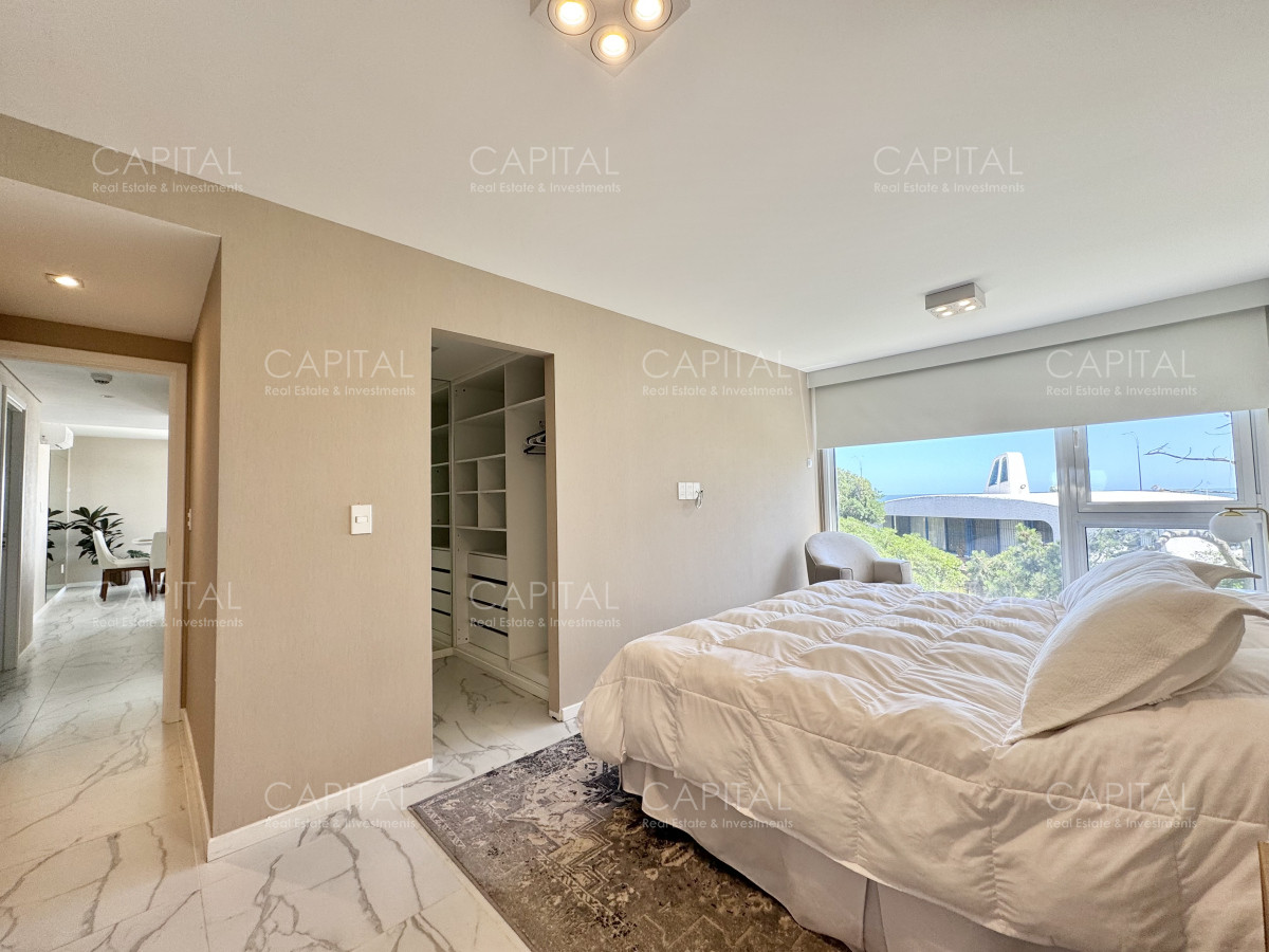 Apartamento ID.37212 - Apartamento de tres dormitorios y dependencia en alquiler, Punta del Este