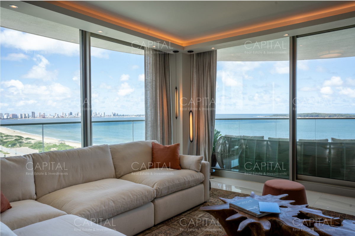 Apartamento ID.39387 - Fendi Chateau Departamento Primera Fila en Playa Mansa de Punta del este en Alquiler