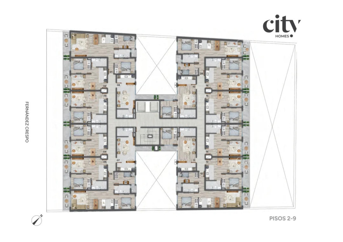 Apartamento ID.40054 - Unidad de un dormitorio en venta en City Home, Proyecto en Pozo, Cordón, Montevideo.