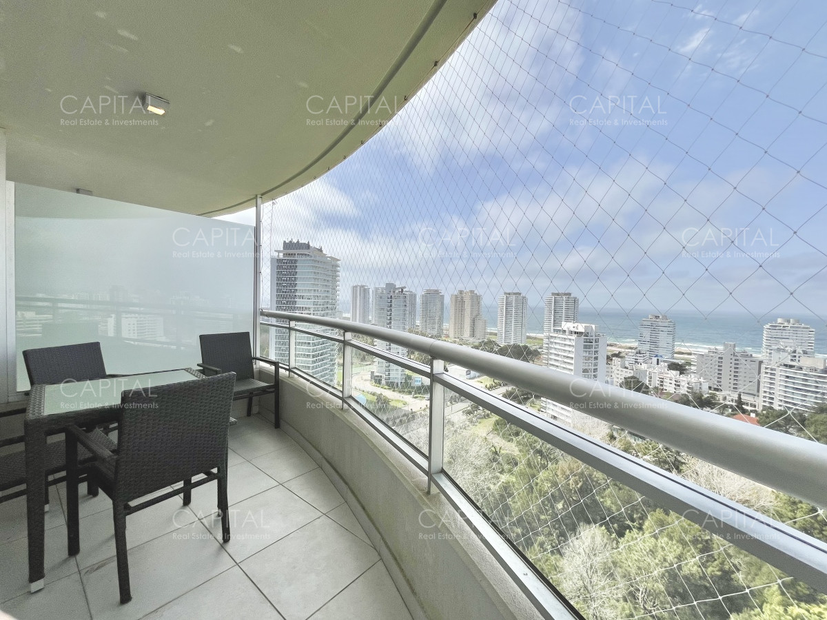 Apartamento ID.34303 - Apartamento de dos dormitorios en alquiler anual en playa brava, punta del este.