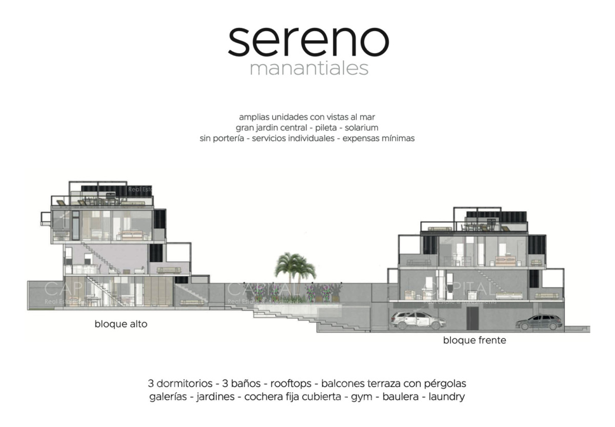 Apartamento ID.39628 - Depto triplex en Pozo en Manantiales a 100 mts de Bikini Beach