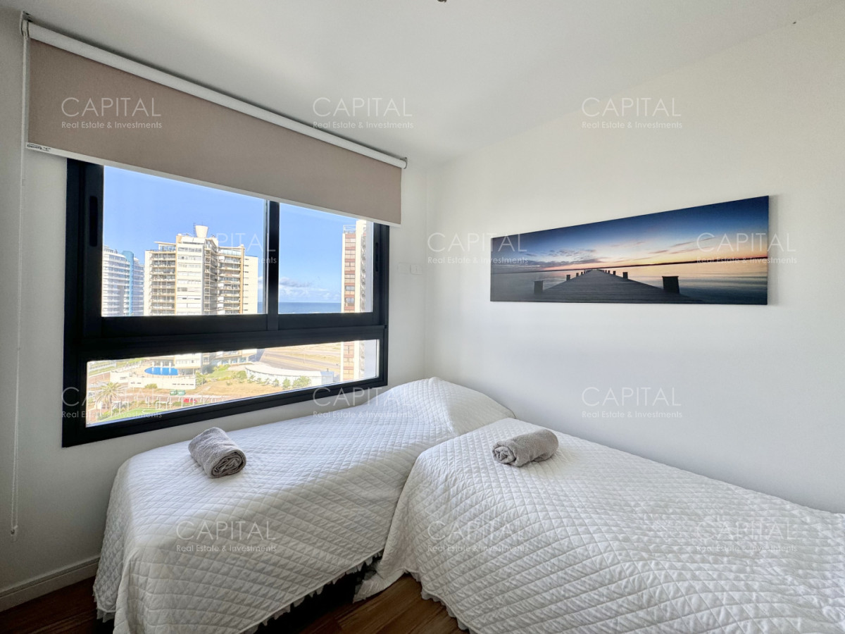 Apartamento ID.39838 - Apartamento en venta de dos dormitorios con vista al Mar, Playa Brava, Punta del Este.