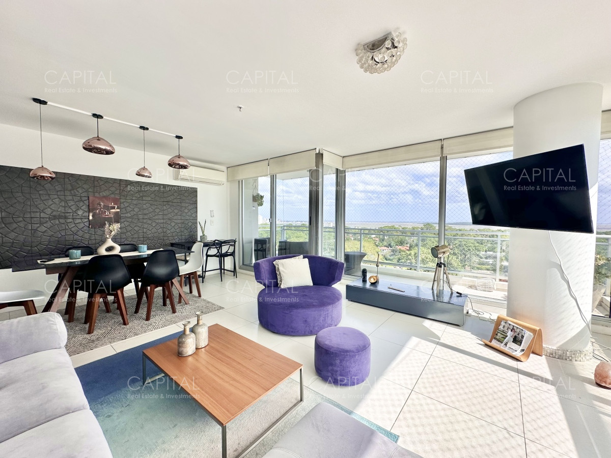 Apartamento ID.36037 - Apartamento de dos dormtiorios en alquiler anual, Roosevelt, Punta del Este.