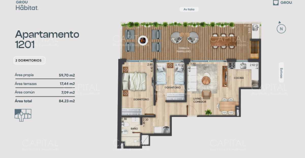 Apartamento ID.38991 - Apartamento Venta 2 dormitorios Parque Batlle