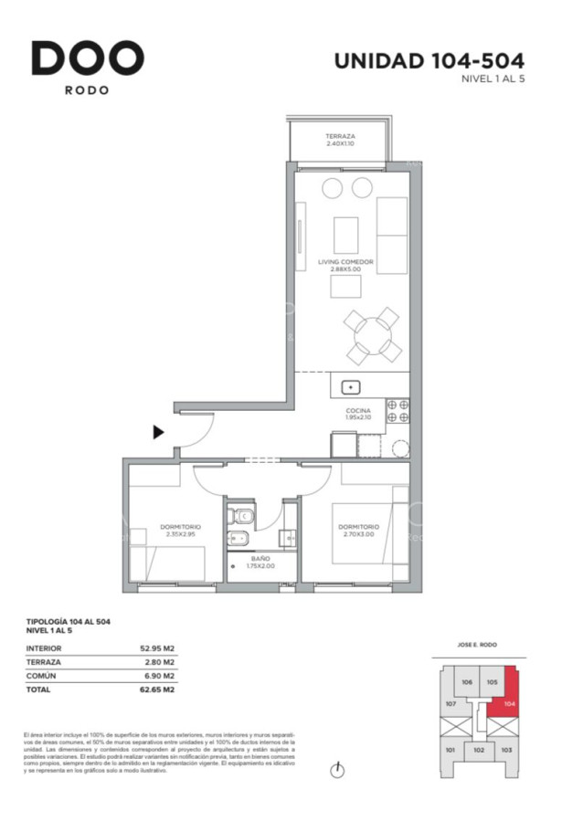 Apartamento ID.38977 - Apartamento Venta 2 dormitorios Cordon