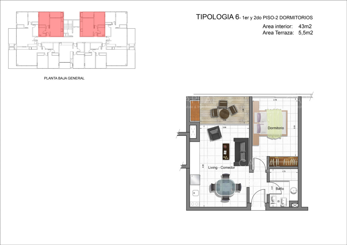 Apartamento ID.34480 - Departamento  en Venta de Un Dormitorio  en Playa Brava de Punta del Este 