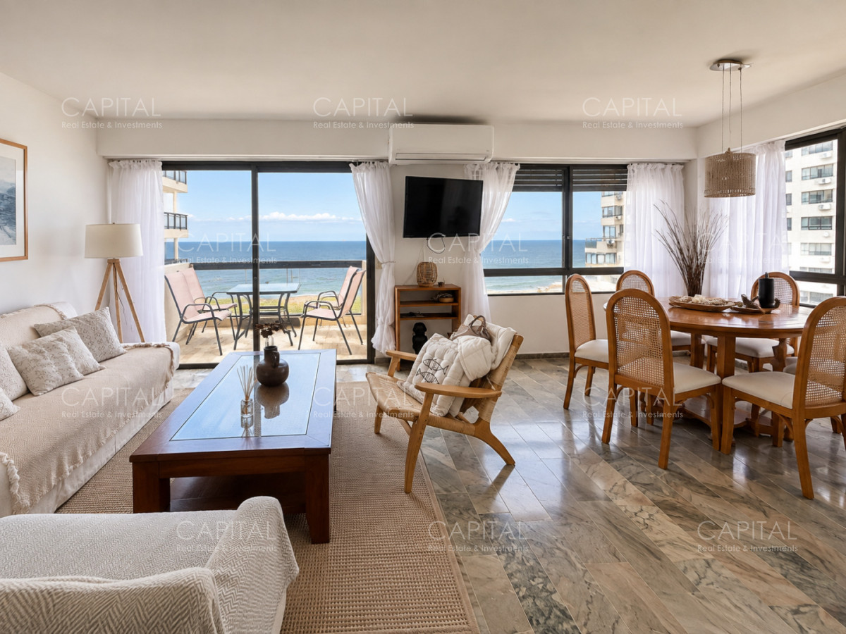 Apartamento de tres dormitorios de temporada con vista al mar, Punta del Este., photo 3