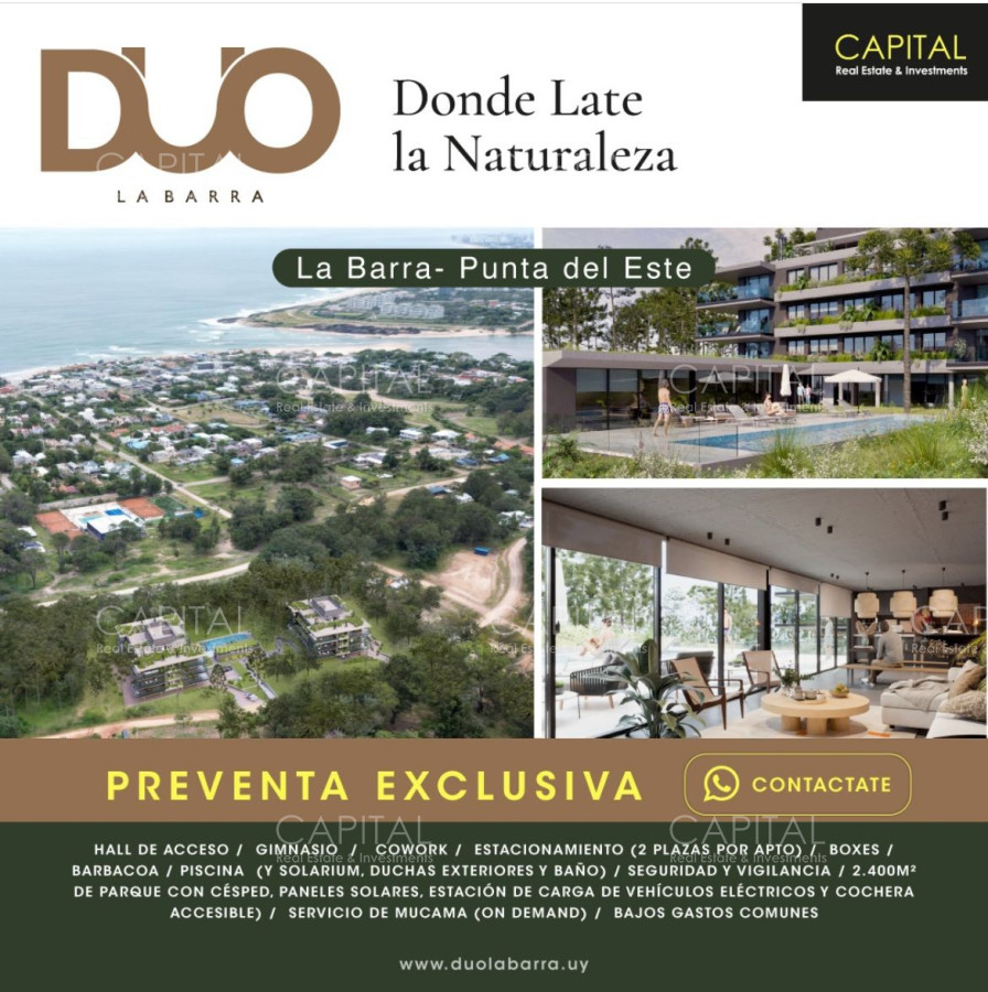 Apartamento ID.37983 - DUO Proyecto en La Barra ideal para vivir todo el año