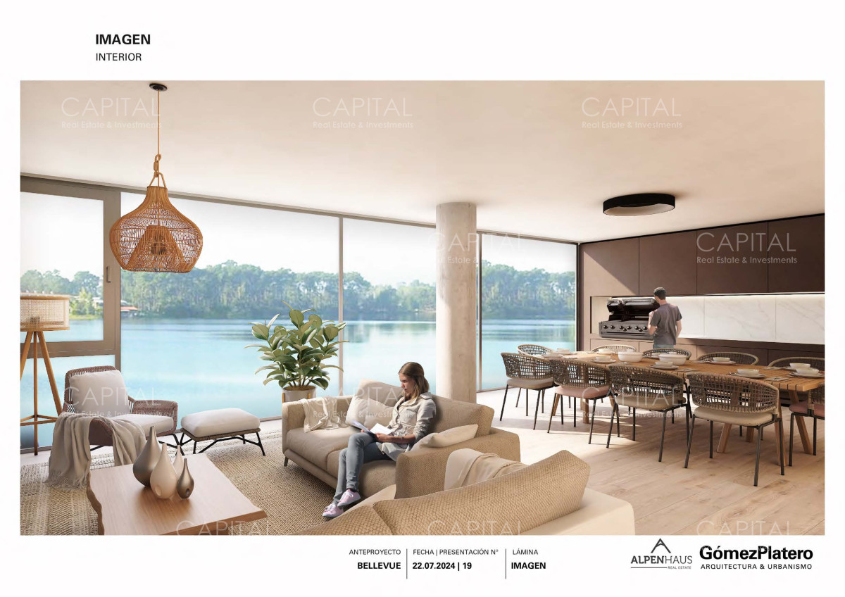 Apartamento ID.37389 - BELLEVUE - Excepcional departamento de 2 dormitorios con vistas al lago!