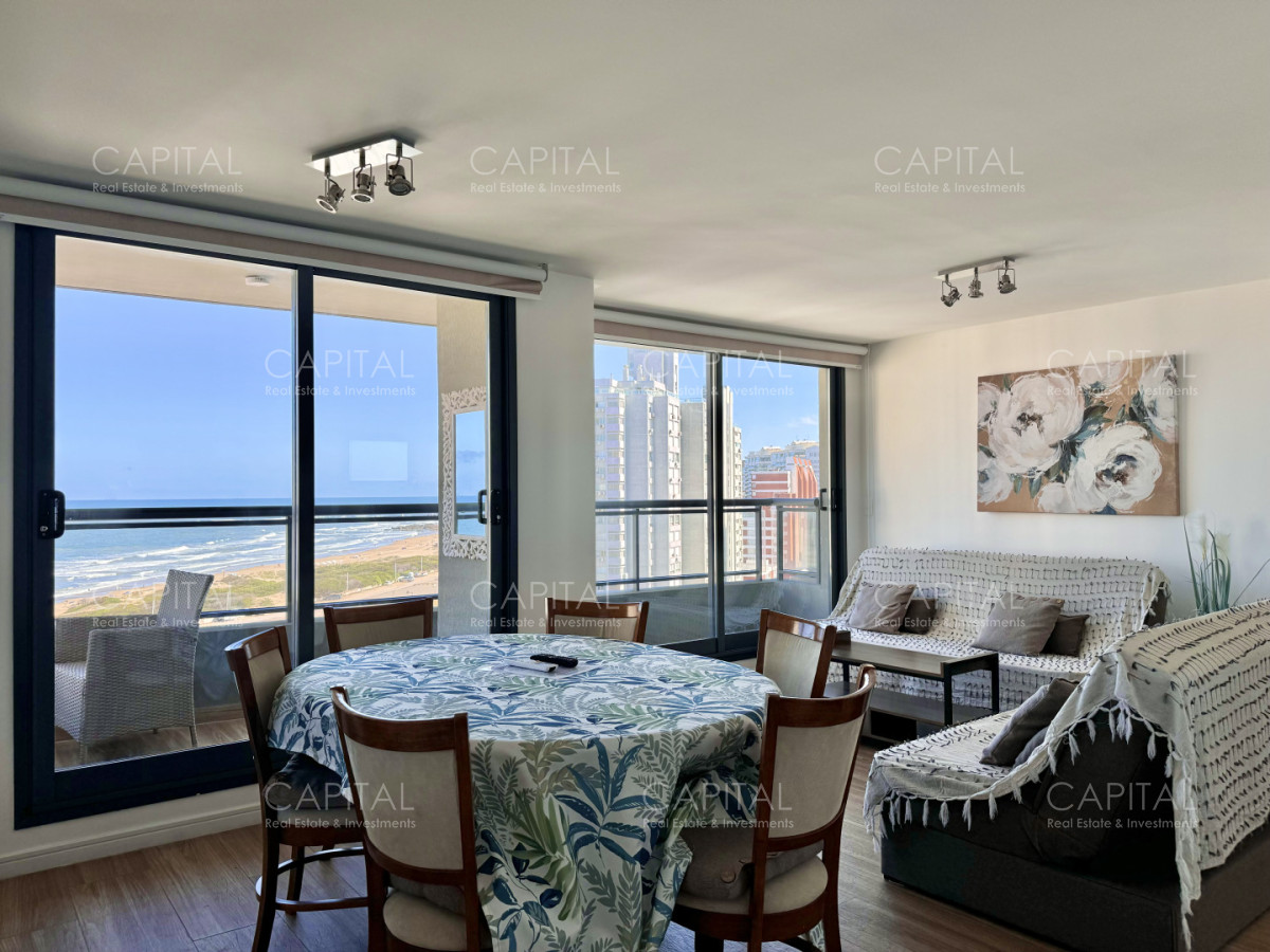 Apartamento ID.39838 - Apartamento en venta de dos dormitorios con vista al Mar, Playa Brava, Punta del Este.