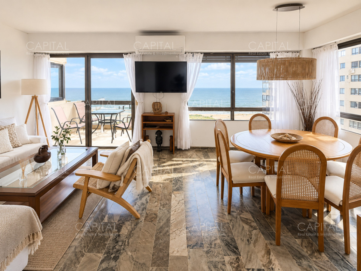 Apartamento de tres dormitorios de temporada con vista al mar, Punta del Este., photo 1