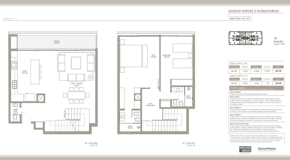 Apartamento ID.40512 - Duplex de dos dormtiorios en Carrasco Boating