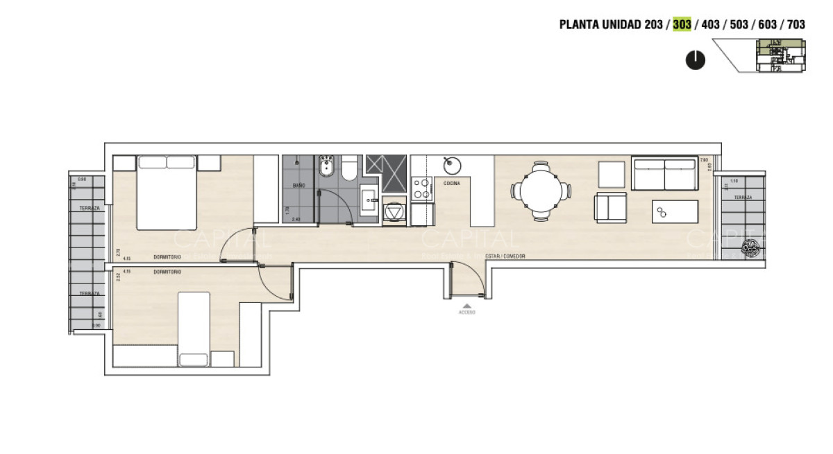 Apartamento ID.40826 - Apartamento de DOS dormitorios en venta en Cordón