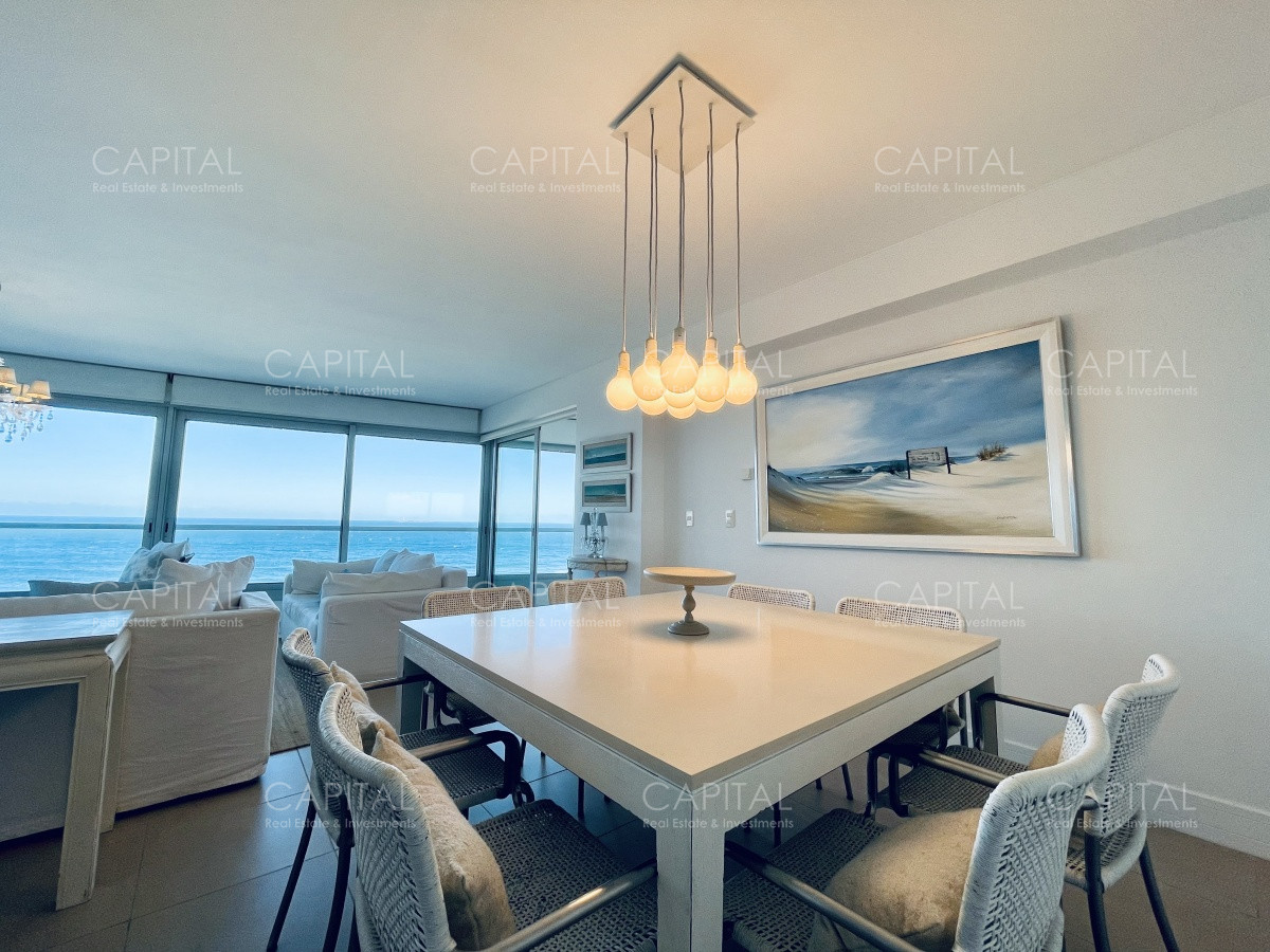 Apartamento ID.31416 - Le Parc Punta del Este de tres dormitorios más dependencia en torre de categoría sobre playa Brava, Punta del Este