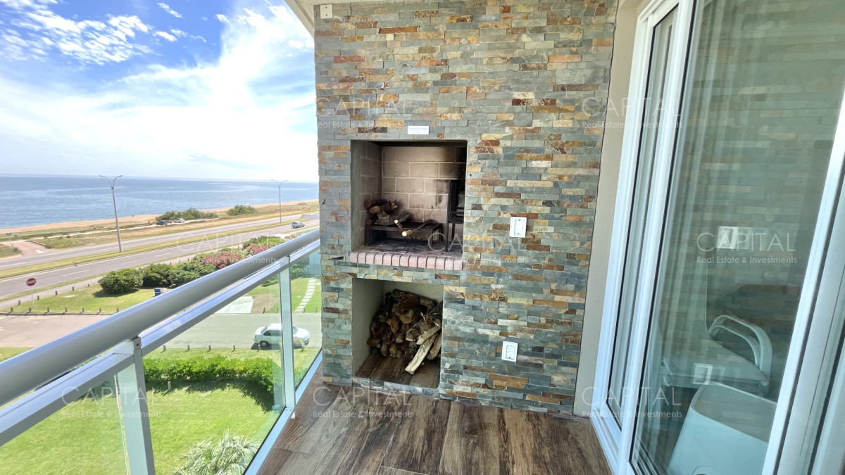 Apartamento ID.34329 - Apartamento de un dormitorio y medio en alquiler temporal, frente al mar en playa mansa.