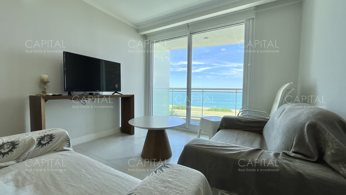 Apartamento ID.34329 - Apartamento de un dormitorio y medio en alquiler temporal, frente al mar en playa mansa.