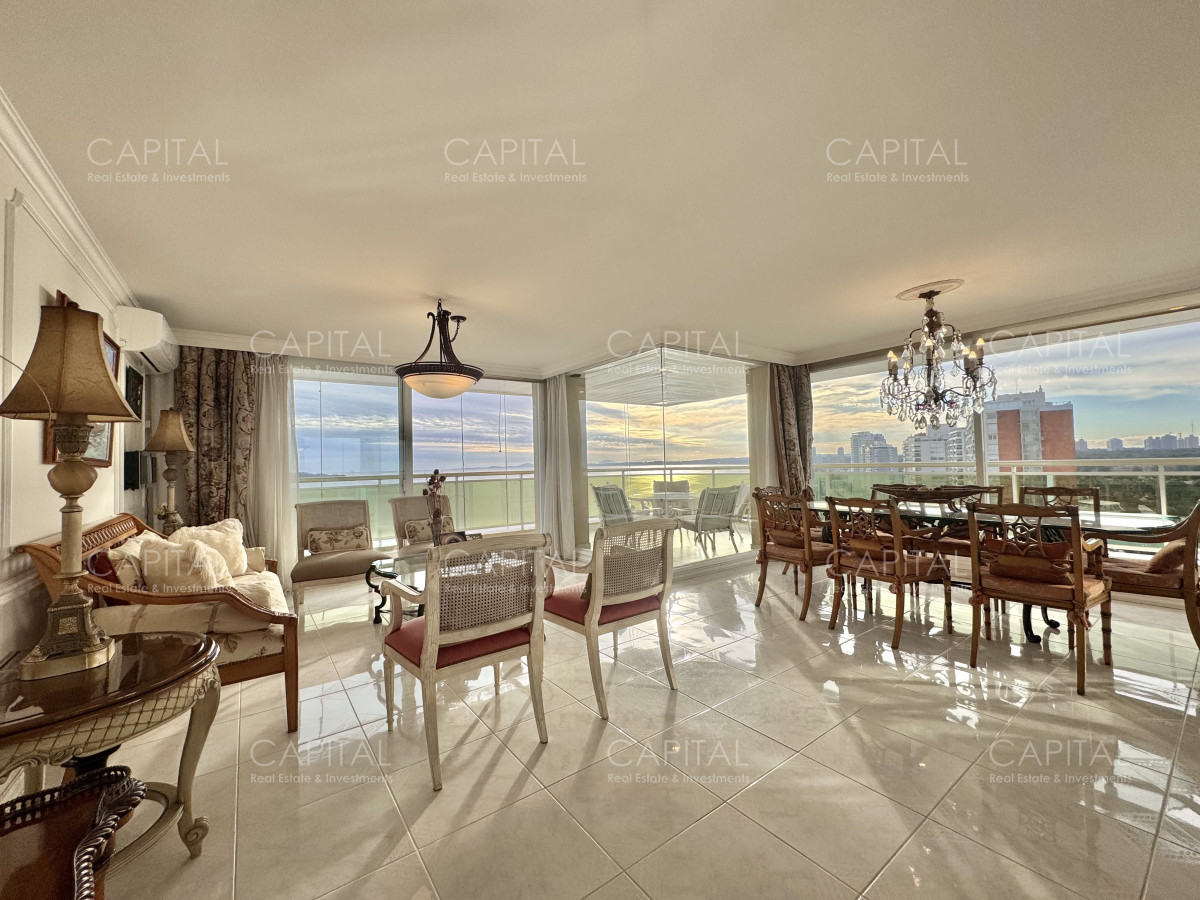 Apartamento ID.38754 - Coral Tower esquinero de tres dormitorios y servicio piso alto en venta