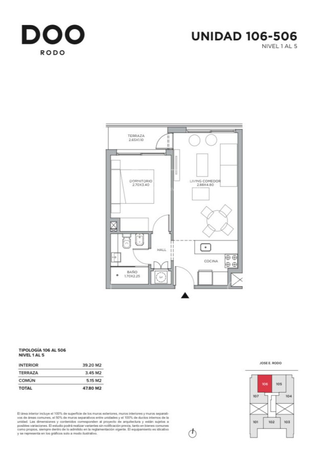 Apartamento ID.38971 - Apartamento Venta 1 dormitorio Cordon