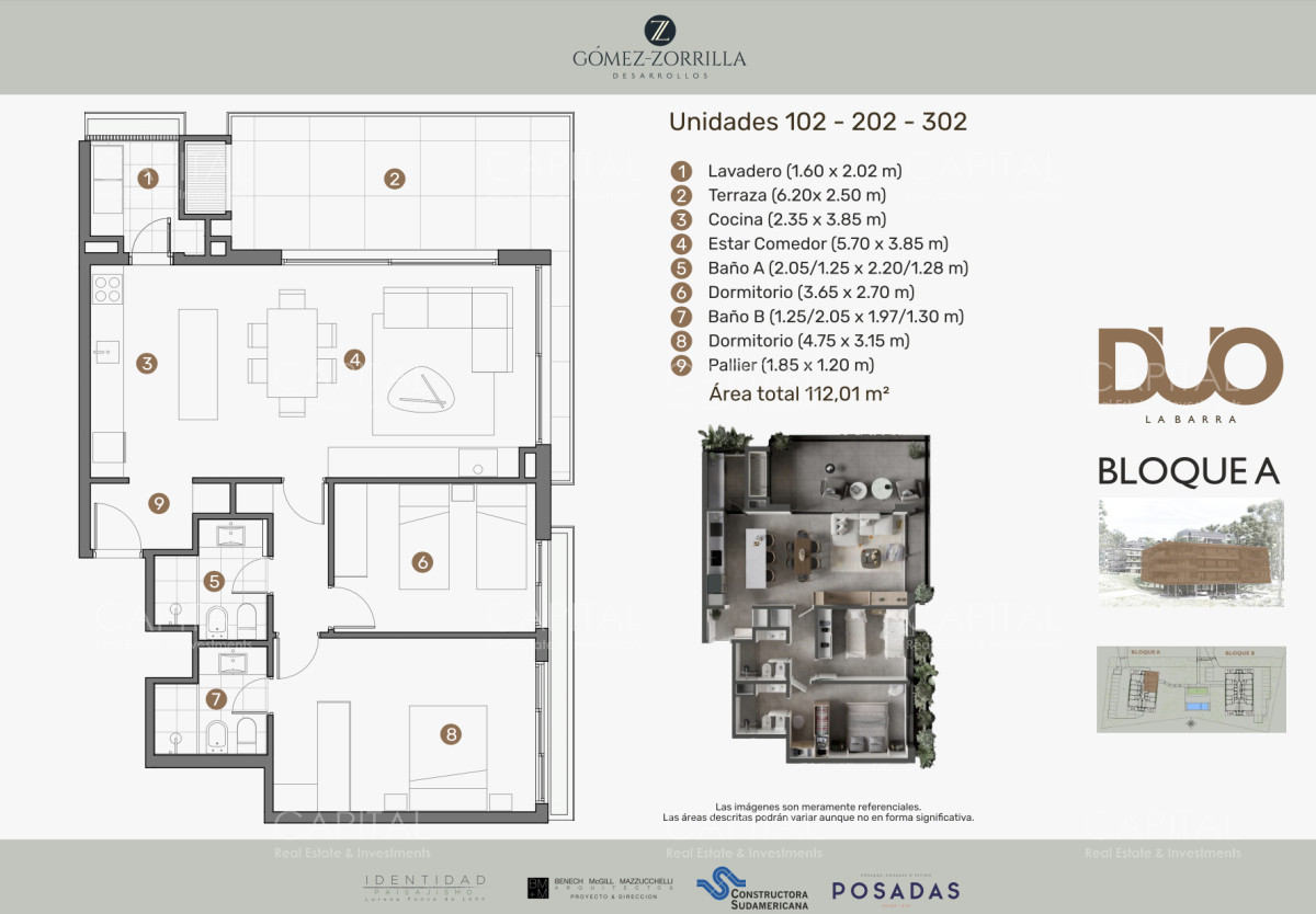 Apartamento ID.37974 - DUO Proyecto en La Barra ideal para vivir todo el año