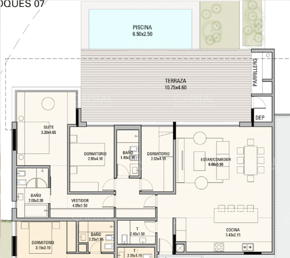 Apartamento ID.37694 - Selenza Village - Apartamento de 3 dormitorios y piscina propia frente al Mar - Manantiales