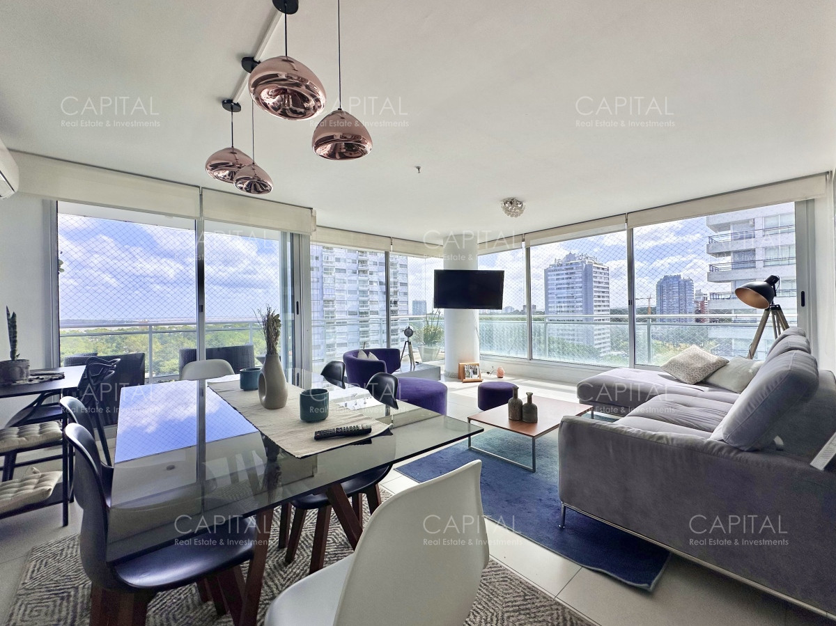 Apartamento ID.36037 - Apartamento de dos dormtiorios en alquiler anual, Roosevelt, Punta del Este.