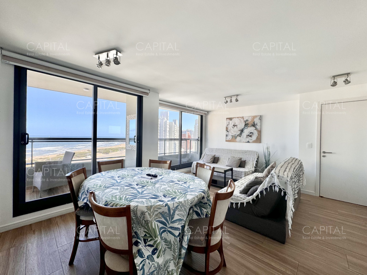 Apartamento ID.39838 - Apartamento en venta de dos dormitorios con vista al Mar, Playa Brava, Punta del Este.