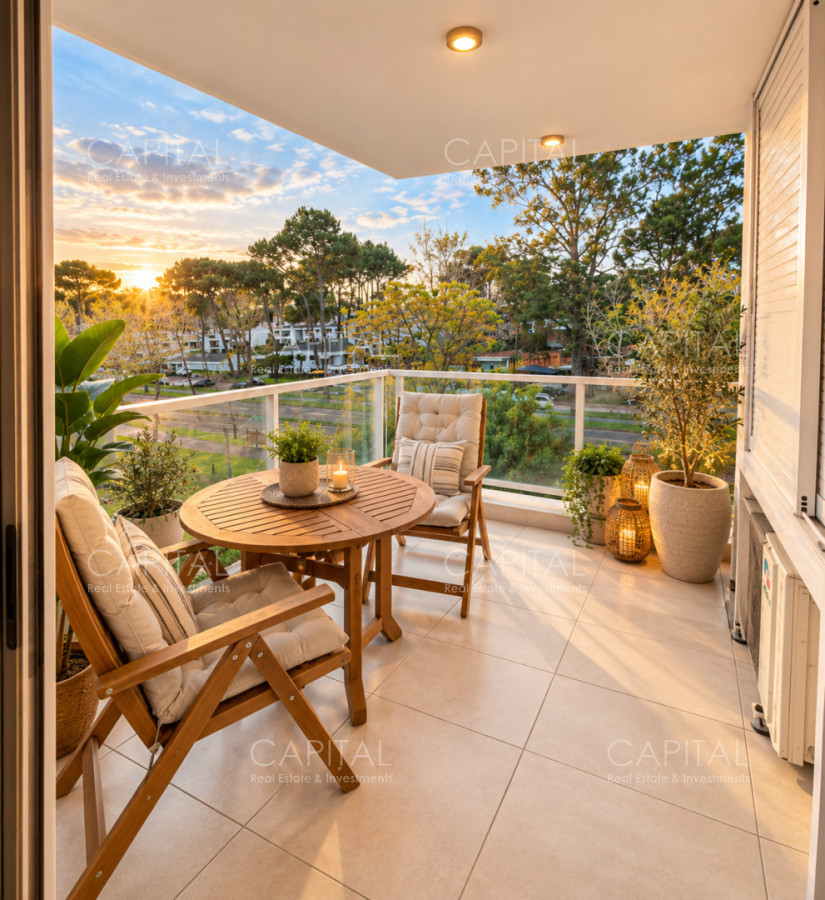 Apartamento 3 dormitorios con parrillero propio en Punta del Este venta, foto 3