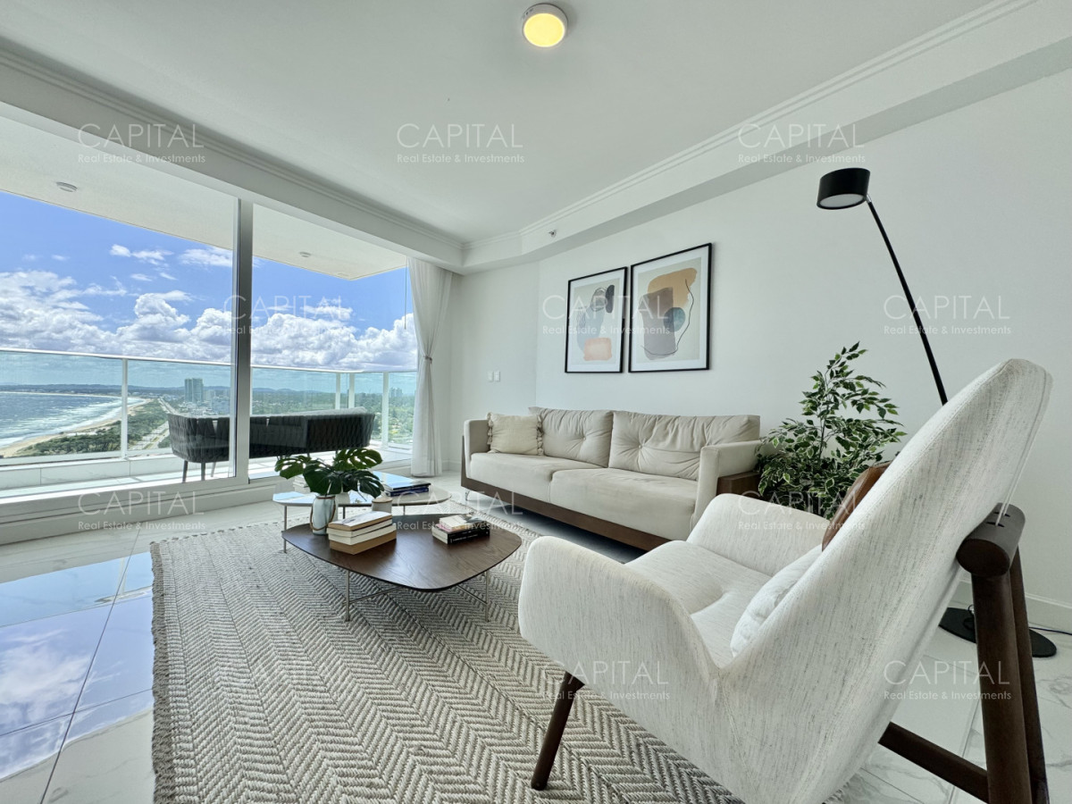 Apartamento ID.39453 - Paramount Tower de dos dormitorios frente al mar en Alquiler, Playa Mansa Punta del este