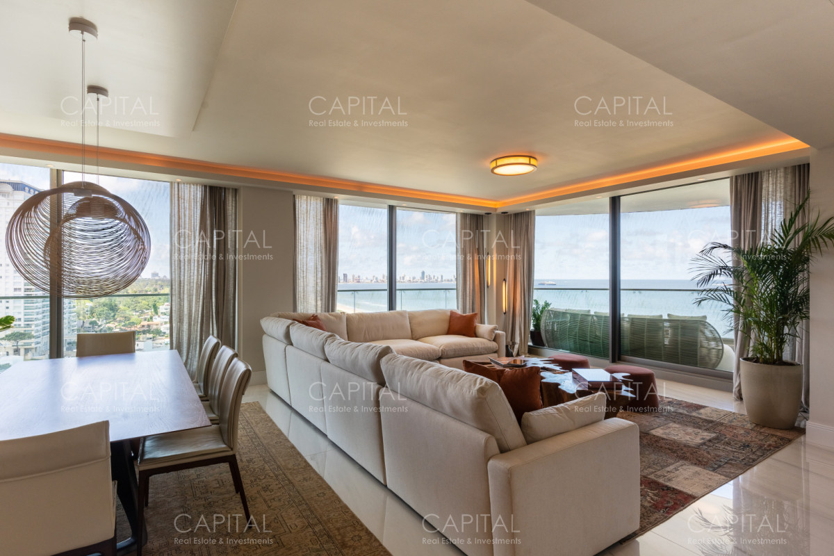 Apartamento ID.39387 - Fendi Chateau Departamento Primera Fila en Playa Mansa de Punta del este en Alquiler