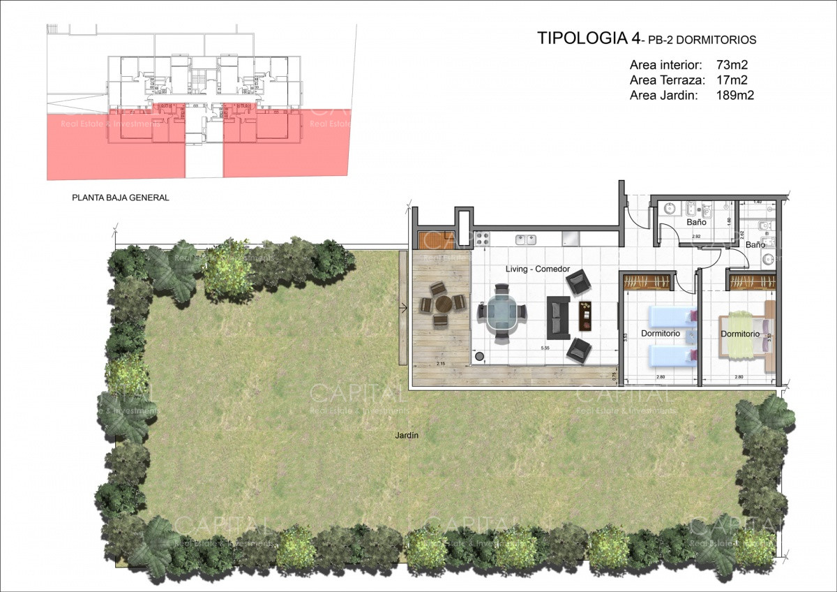 Apartamento ID.34478 - Departamento  en Venta de Dos Dromitorios en Playa Brava, Punta del Este 