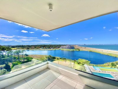 VENTA DE APARTAMENTO DE 3 DORMITORIOS A ESTRENAR EN EDIFICIO POSEIDON LAGUNA PUNTA DEL ESTE 