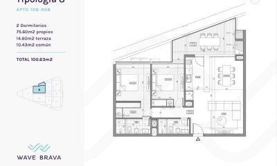 Departamento en Venta a Estrenar en Playa Brava, Punta del Este