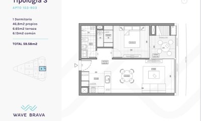 Departamento en Venta a Estrenar en Playa Brava, Punta del Este