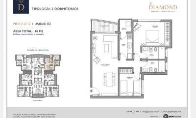 Apartamento en Diamond 2 Dormitorios para venta