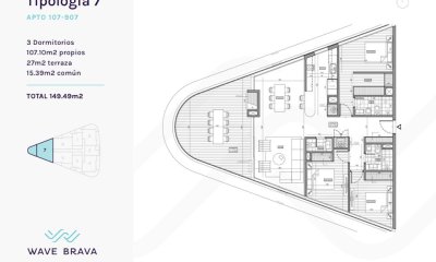 Departamento en Venta a Estrenar en Playa Brava, Punta del Este