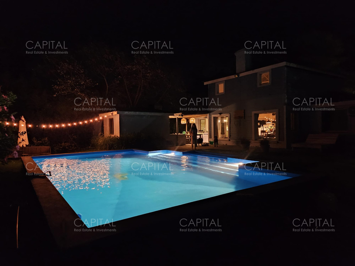 Casa ID.25481 - Casa tres dormitorios y servicio con jardín cercado, piscina climatizada en La Barra