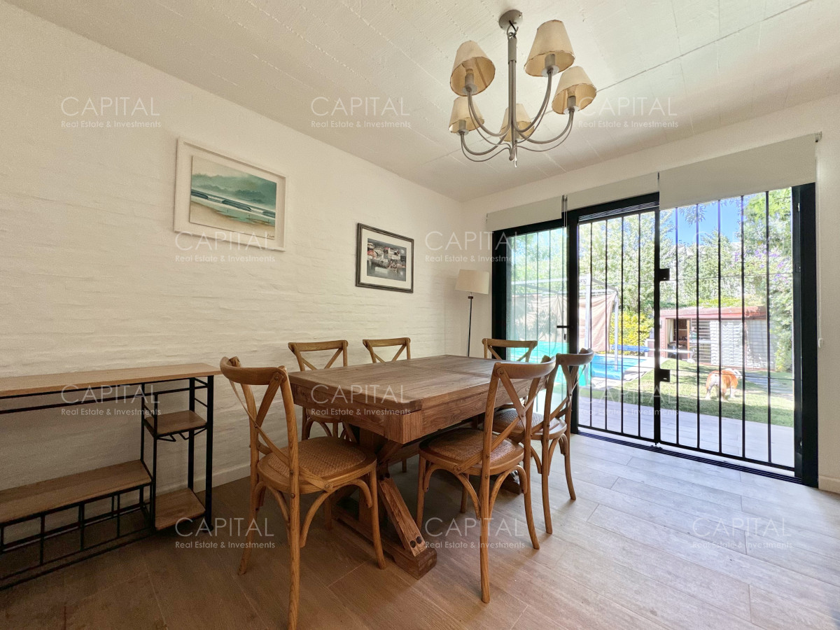 Casa ID.39224 - Casa de 3 dormitorios, piscina climatizada y barbacoa en venta y alquiler, Playa Mansa, Punta del Este.