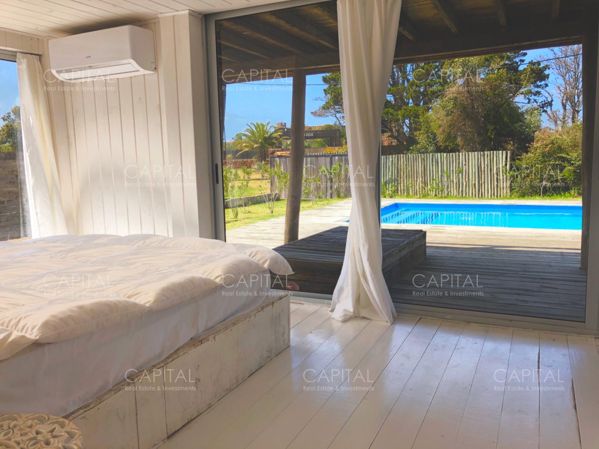 Casa ID.28338 - Alquiler temporario de Casa de 3 dormitorios y piscina en Barrio San Vicente, José Ignacio.