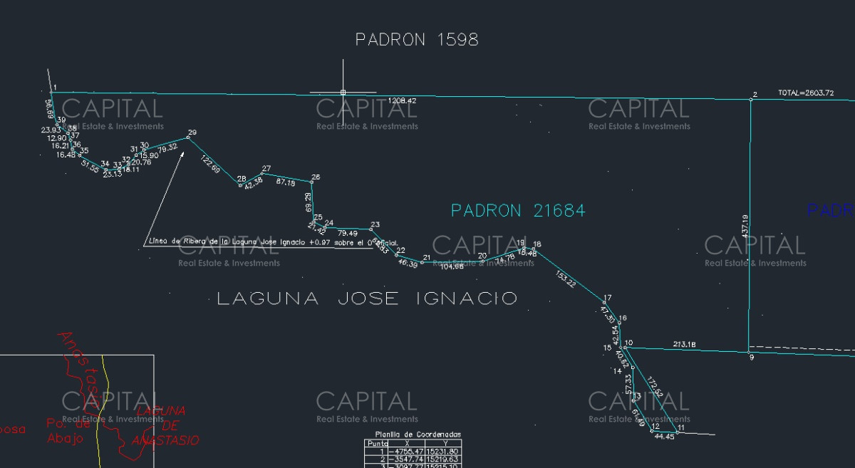Chacra ID.27709 - Chacra de 30 hectareas sobre Laguna de Jose Ignacio en Venta