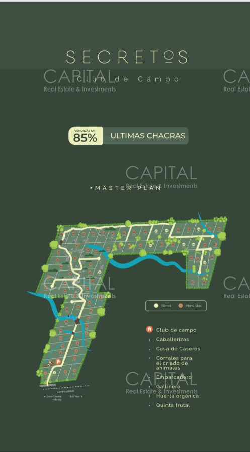 Chacra ID.37348 - Chacras en SECREToS club de campo 