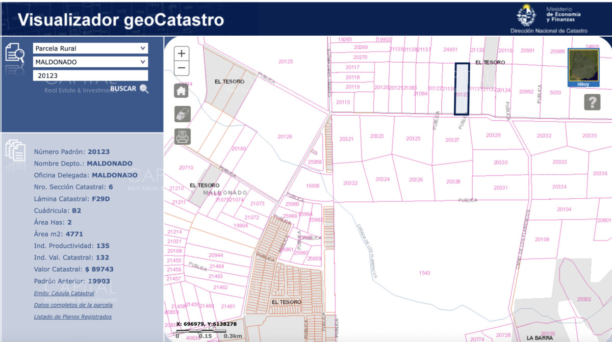 Chacra ID.40945 - Espectacular Chacra de 2 has en venta en exclusiva zona de La Barra