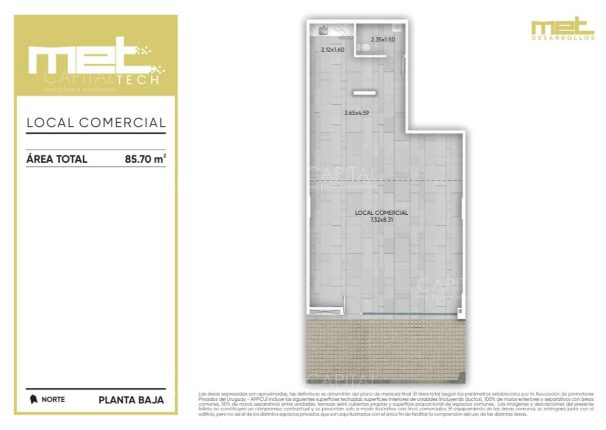 Local comercial en venta en zona Cordón a pasos de 18 de Julio. - CCP40413L