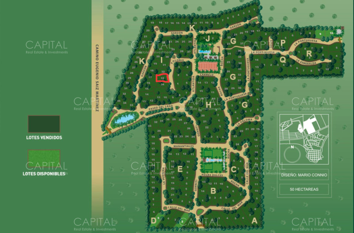 Terreno ID.38623 - Terreno en venta Jose Ignacio en Barrio Privado 