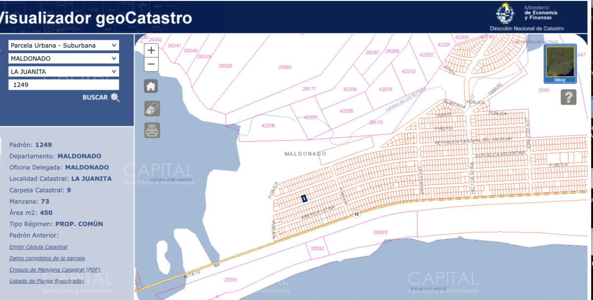Terreno ID.39205 - Terreno en venta en La Juanita próximo a Jose Ignacio
