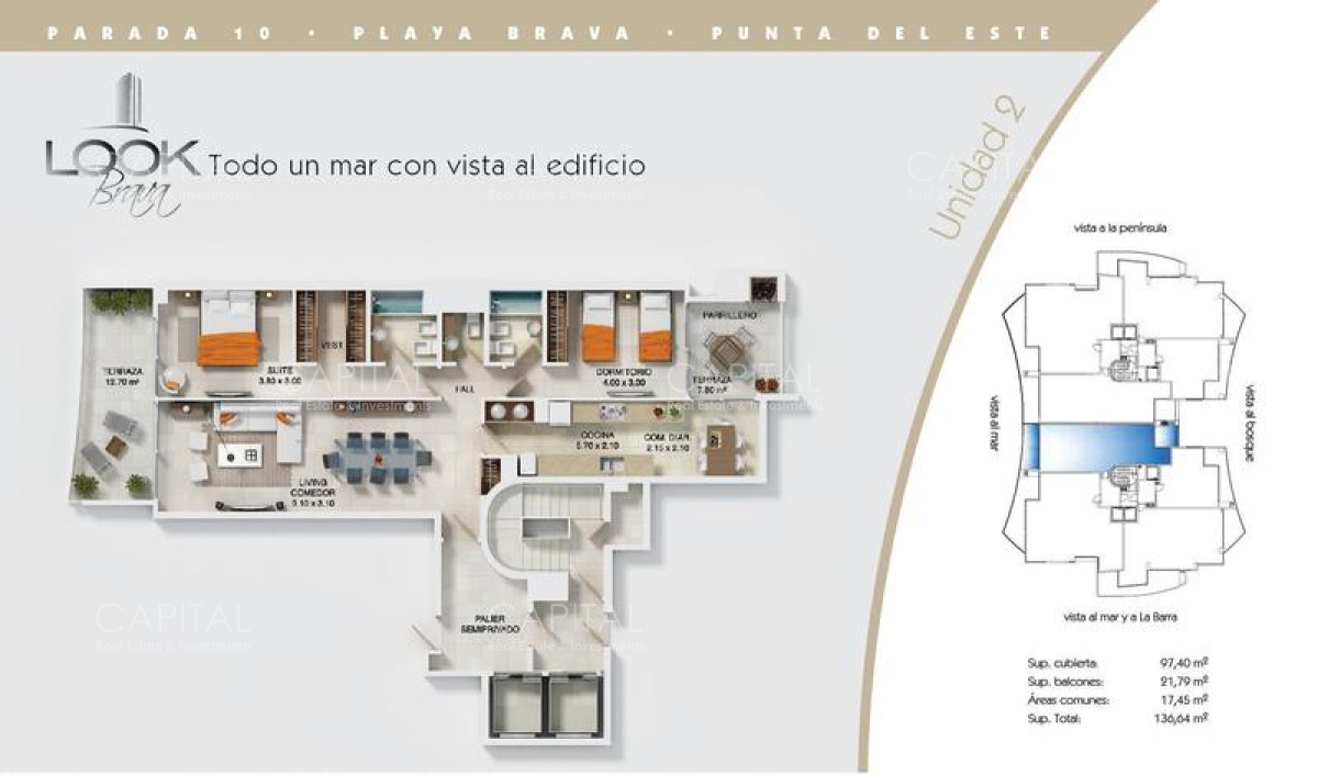 Apartamento ID.27548 - Apartamento en Venta y Alquiler en Playa Brava Punta del Este