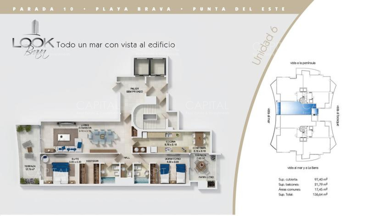 Apartamento ID.27548 - Apartamento en Venta y Alquiler en Playa Brava Punta del Este
