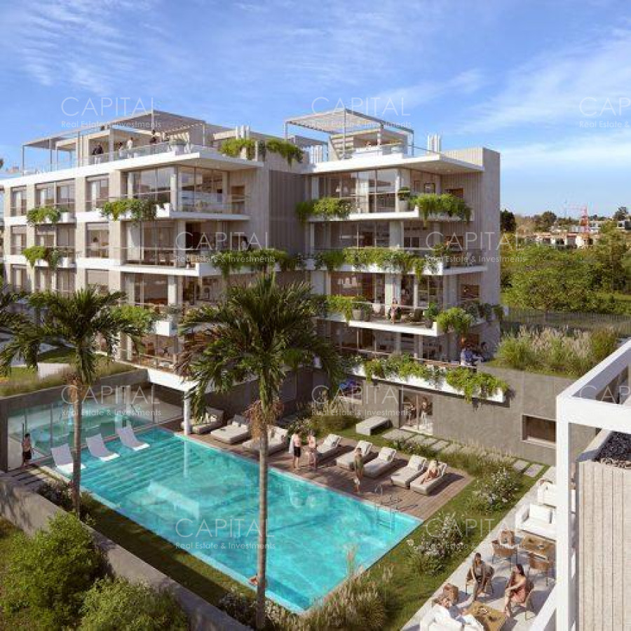 Apartamento ID.40271 - Apartamento de dos dormitorios con rooftop y parrillero propio en Complejo Alive Residences, Barrio Parques 2.