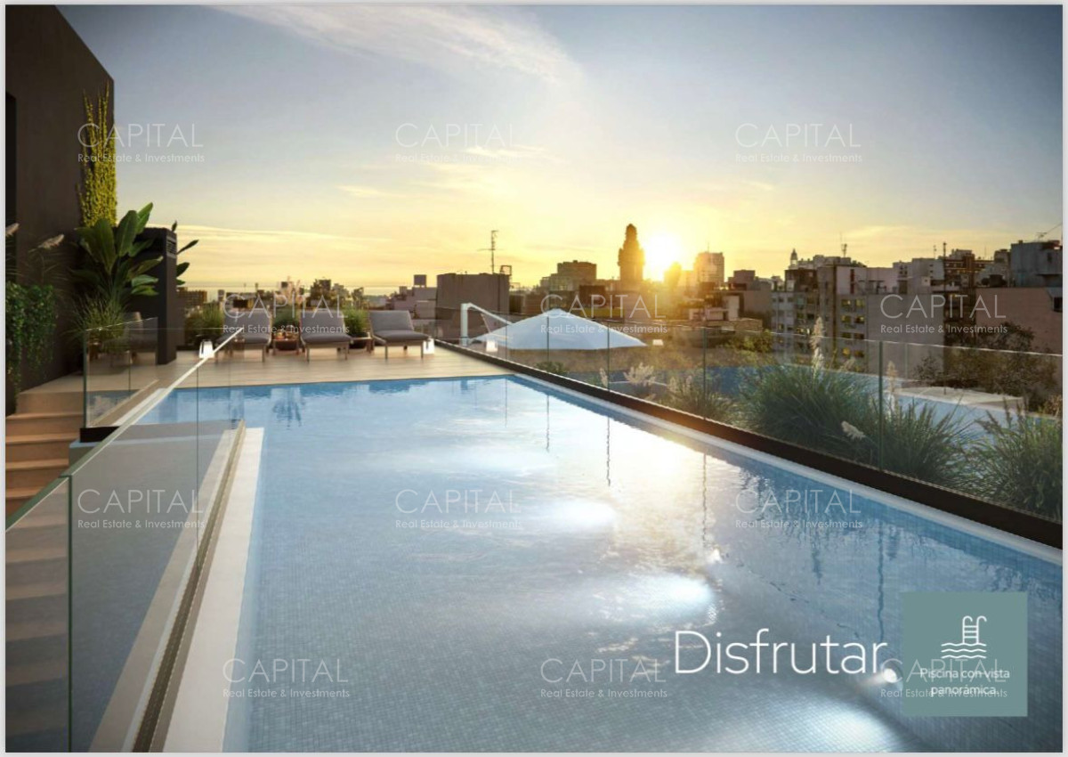 Apartamento ID.40397 - Apartamento en pozo de un dormitorio en piso alto ubicado en el centro de Montevideo.