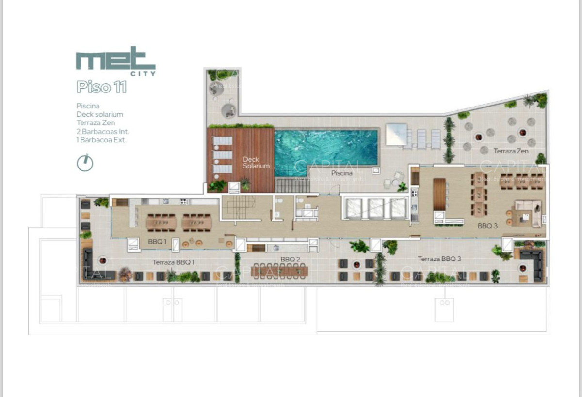 Apartamento ID.40397 - Apartamento en pozo de un dormitorio en piso alto ubicado en el centro de Montevideo.